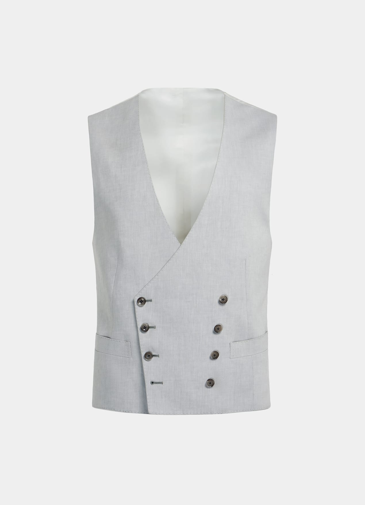 Gilet de costume gris clair