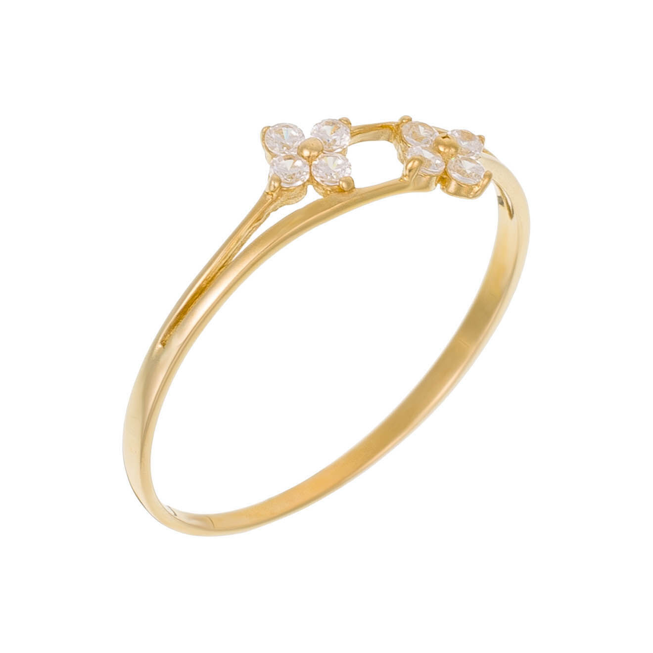 Instant d'Or Bague Rencontre florale or jaune