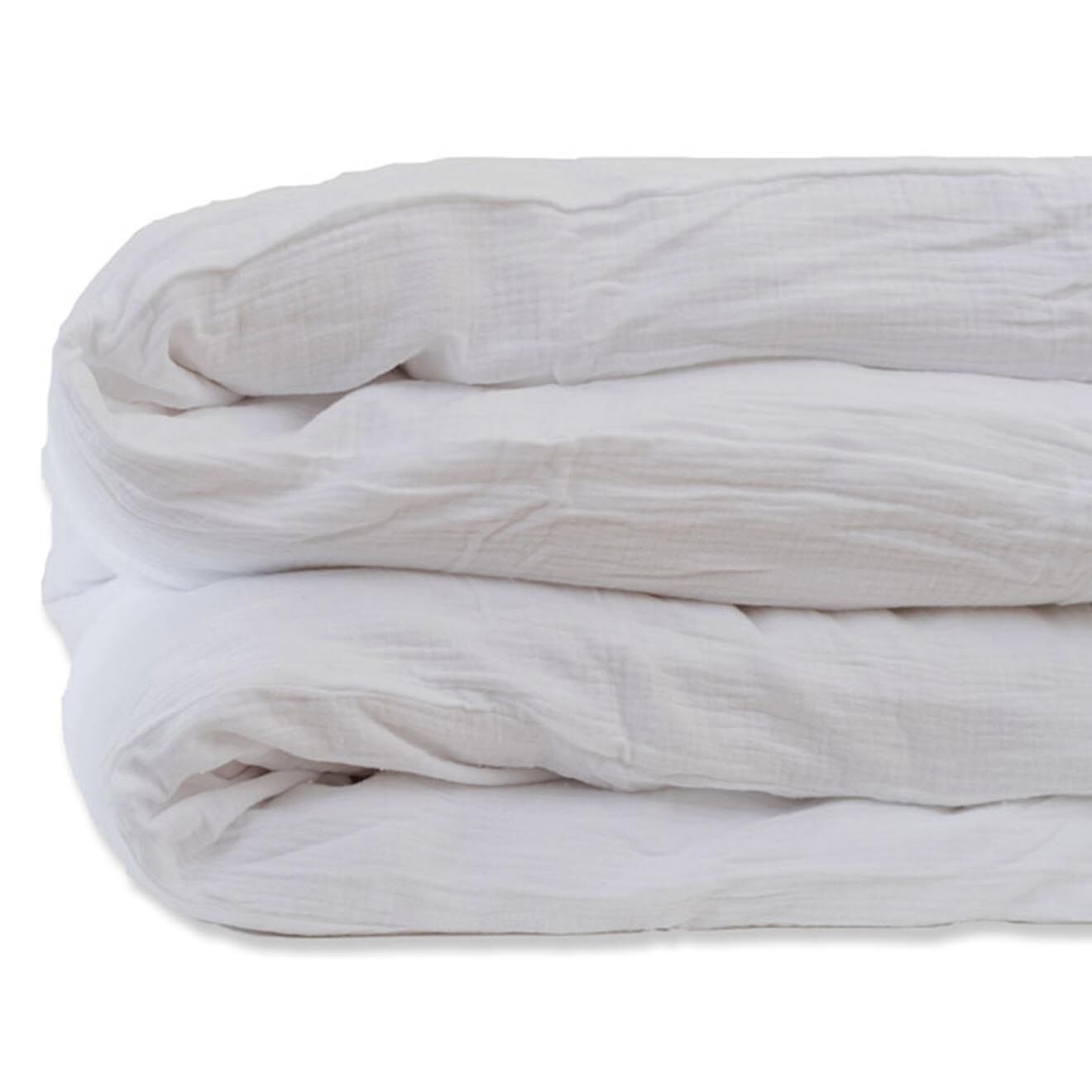 Papate Housse de Couette en Coton Bio blanche - 100x140 cm