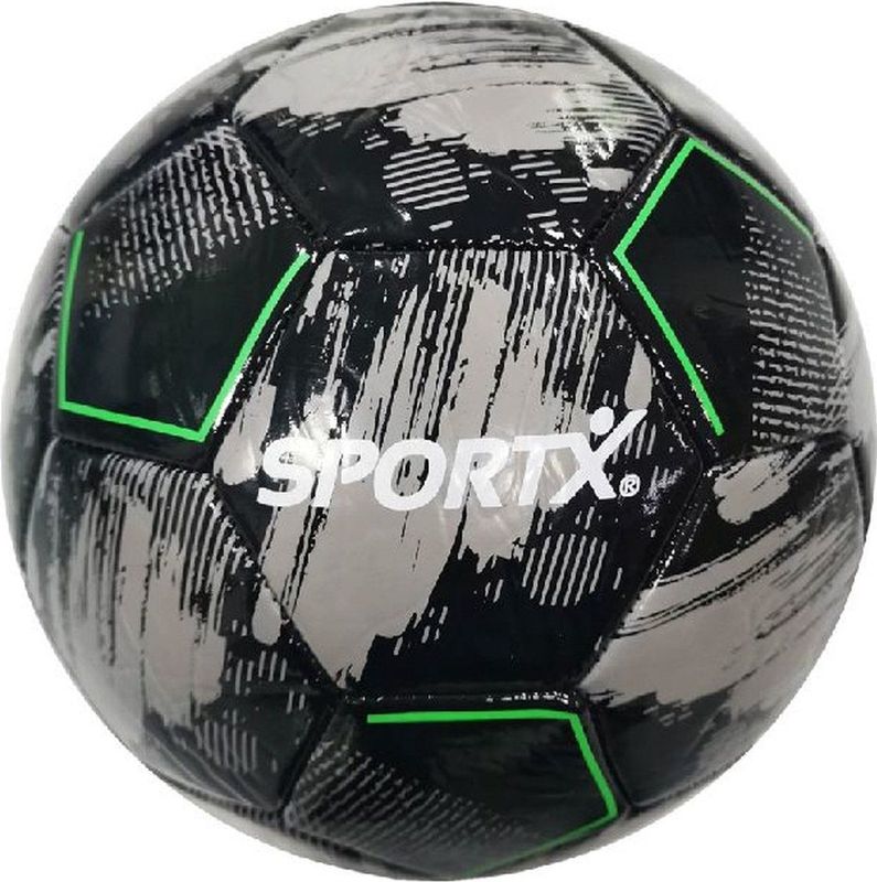 SportX - Mini Voetbal - Grijs-Zwart - PVC