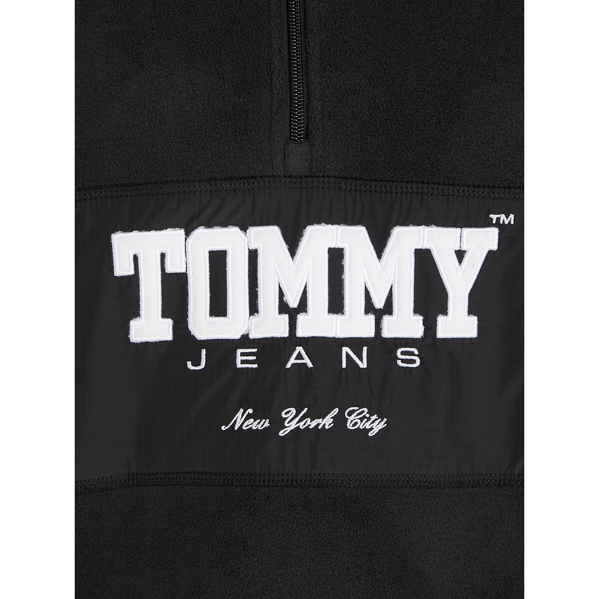 TOMMY JEANS<br>Blusa de lã folgada com meio zíper