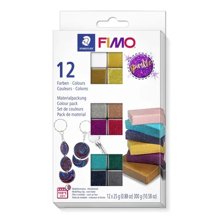 STAEDTLER® FIMO® Colour pack 8013 C Modelliermasse Sparkle Colours, 12 x 25 g