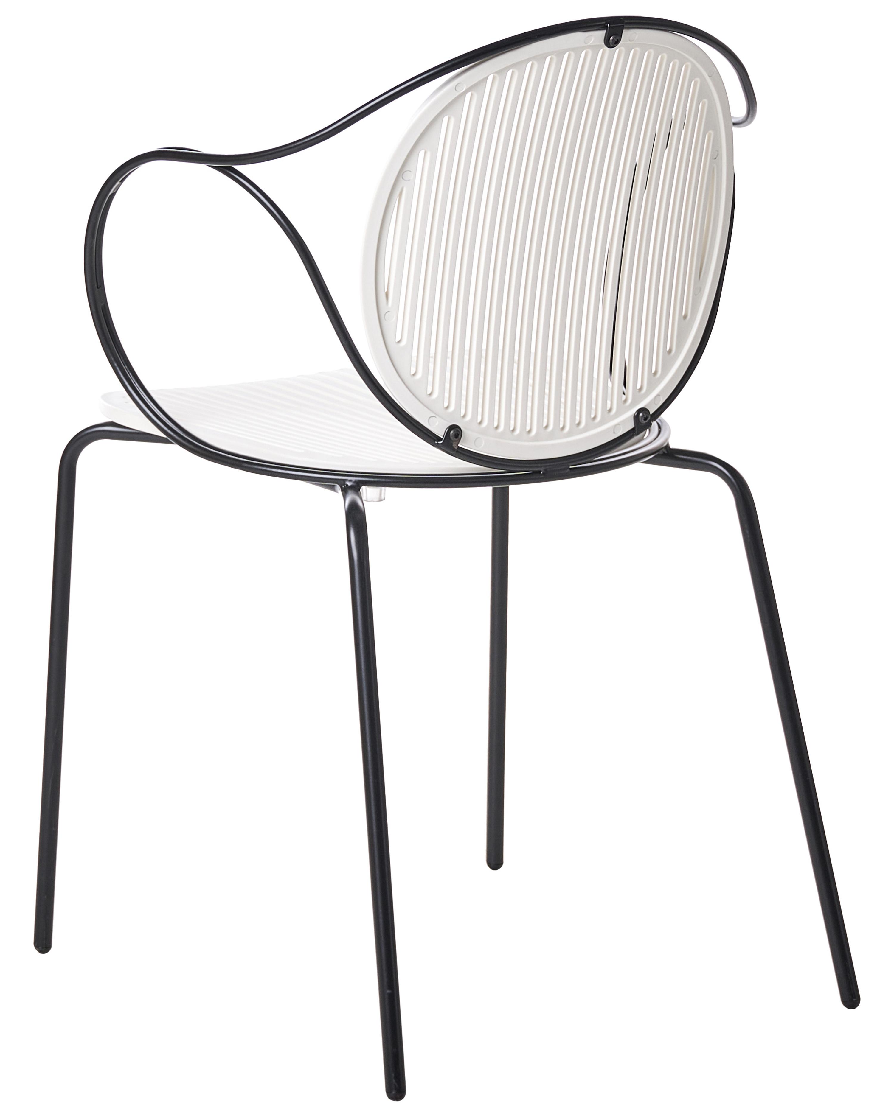 Set van 2 tuinstoelen IKARIA Metaal Gebroken wit