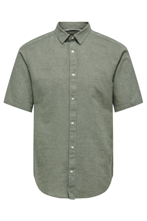 Only & Sons groene heren overhemd