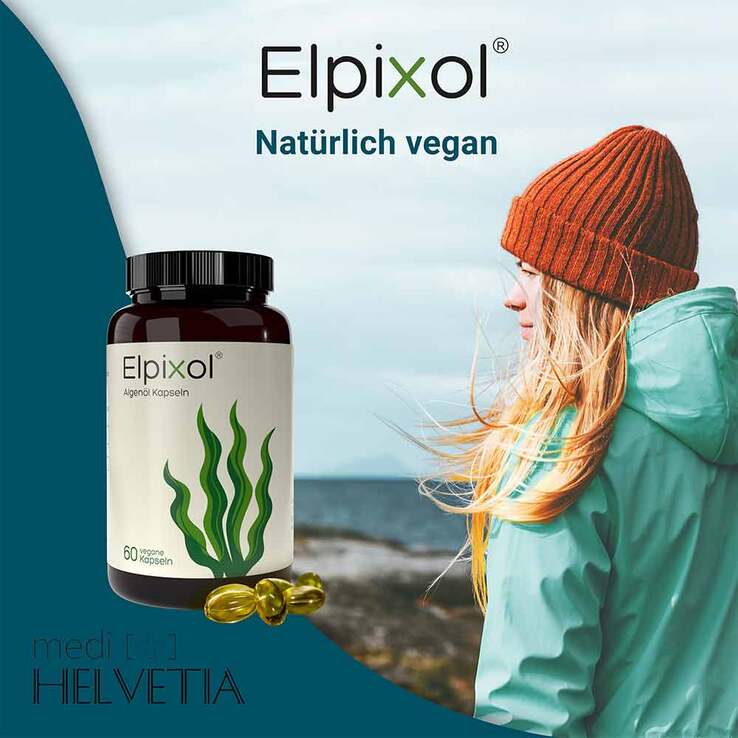 Algenöl Kapseln 1000 mg Omega-3 vegan Elpixol, 60 St