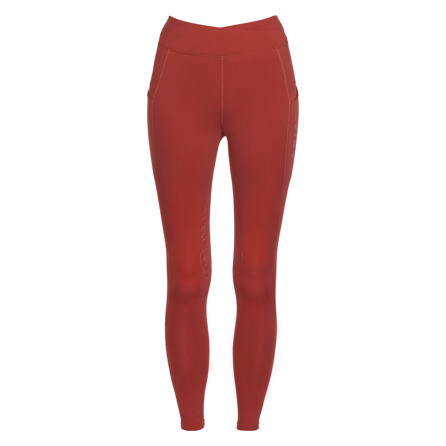 ARIAT Reitleggings Avail Half Grip - red ochre