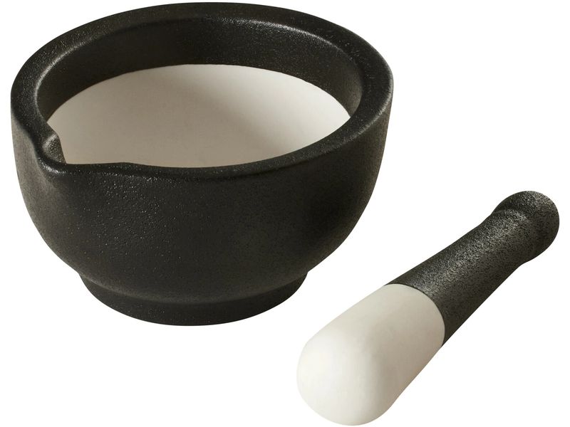 Lurch Mörser mit Stössel 11 cm, Porzellan Mörser-Set