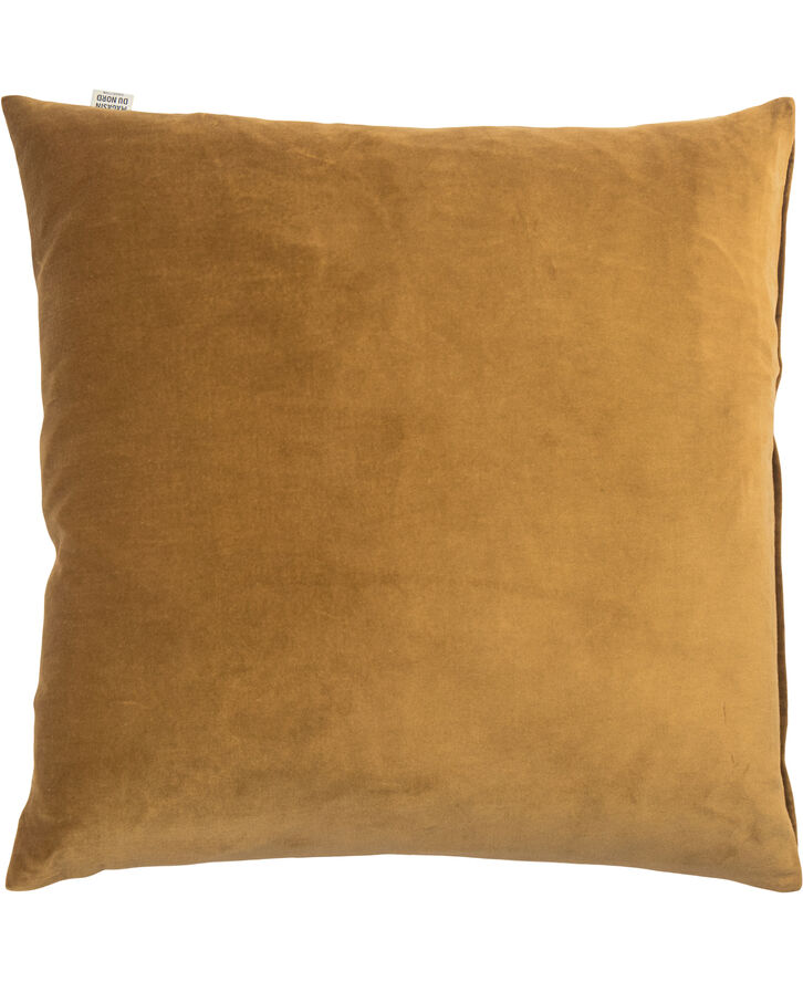 Magasin du Nord Collection VELVET/TOBACCO, PYNTEPUDE 48x48 CM Brun & gul