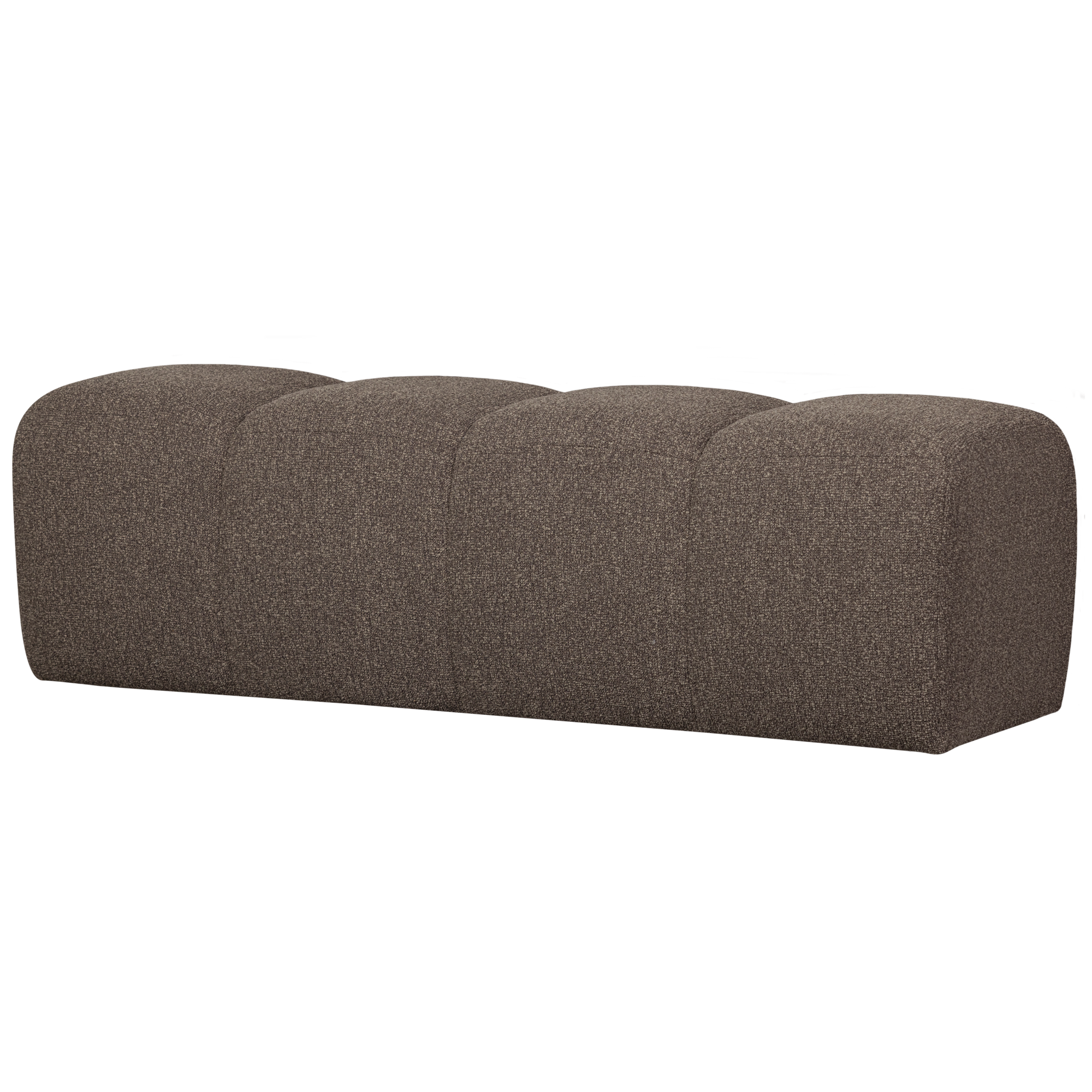 Eetbankje Mojo 164 cm Mojo Eetbankje 164 cm - Bouclé - Bruin Melange