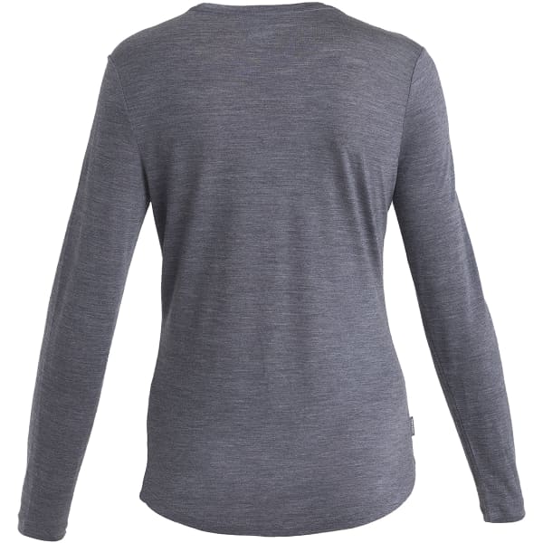 T-shirt randonnée ICEBREAKER W MERINO 125 COOL-LITE SPHERE III LS TEE MIDNIGHT NAVY HEATHER