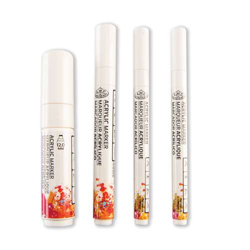 Royal & Langnickel® ACRYLIC MARKER – 4er Sets