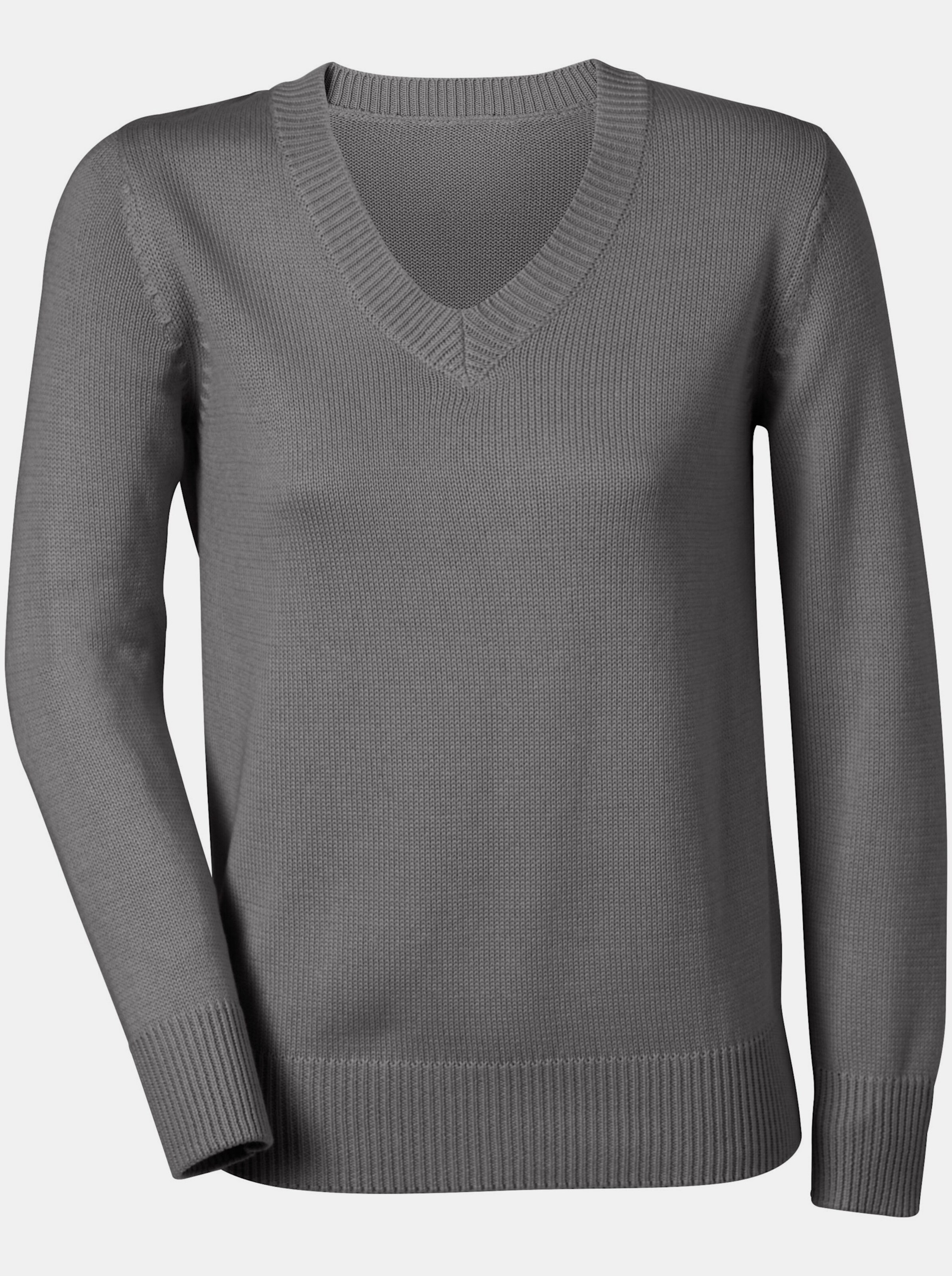 V-Ausschnitt-Pullover