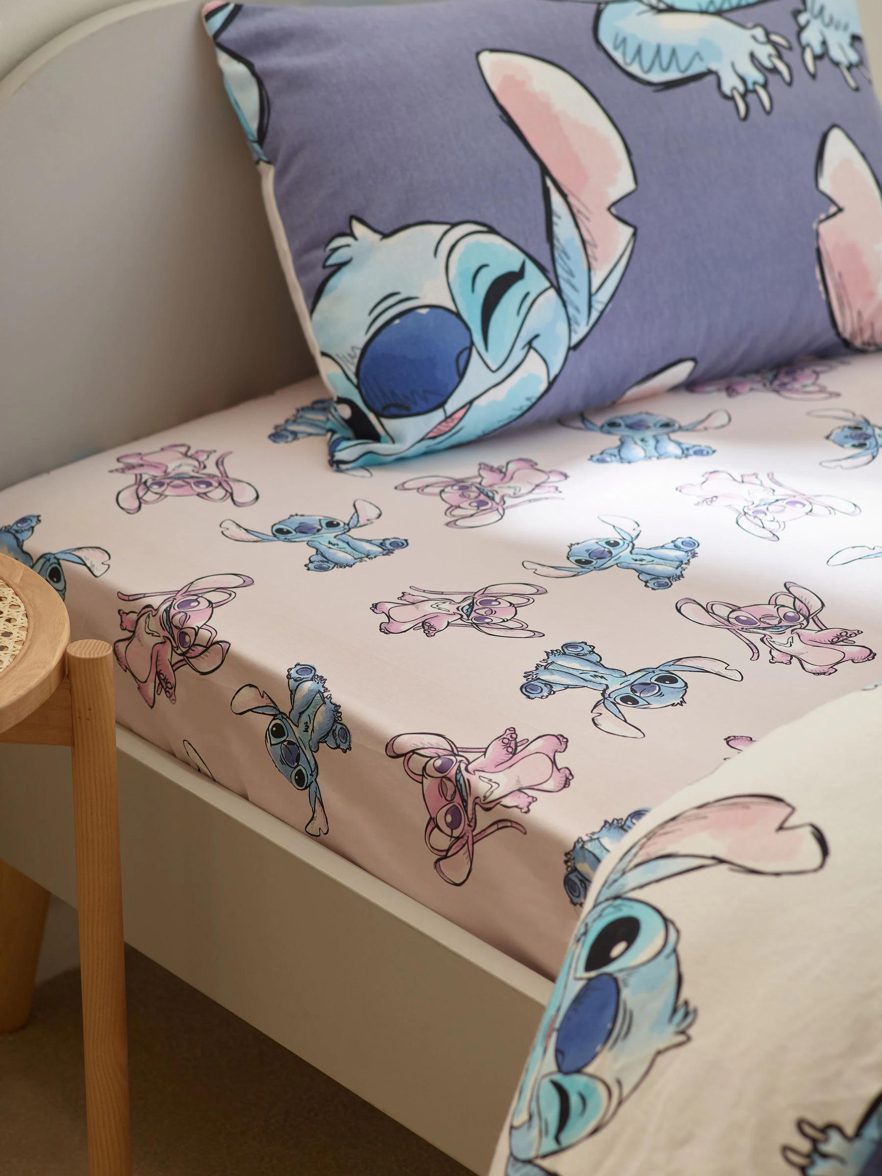 Disney Lilo & Stitch 100% Cotton Fitted Sheet