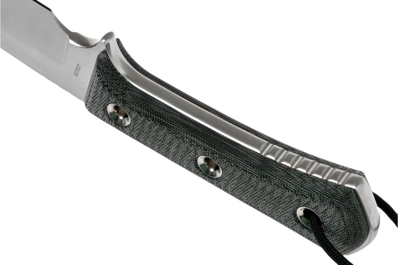 TRC Knives Apocalypse, Elmax, Black Canvas Micarta, survivalmes