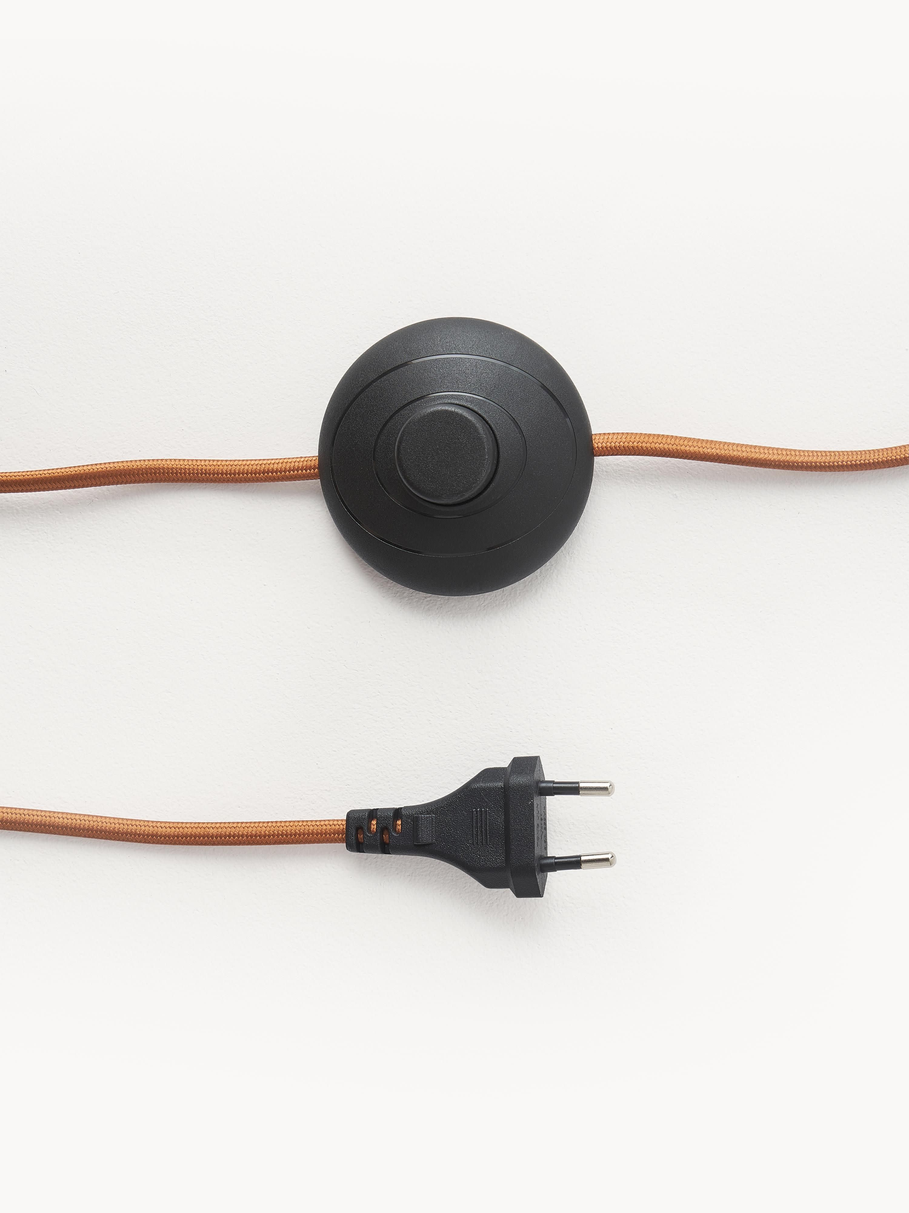Tripod vloerlamp Cella met stoffen lampenkap