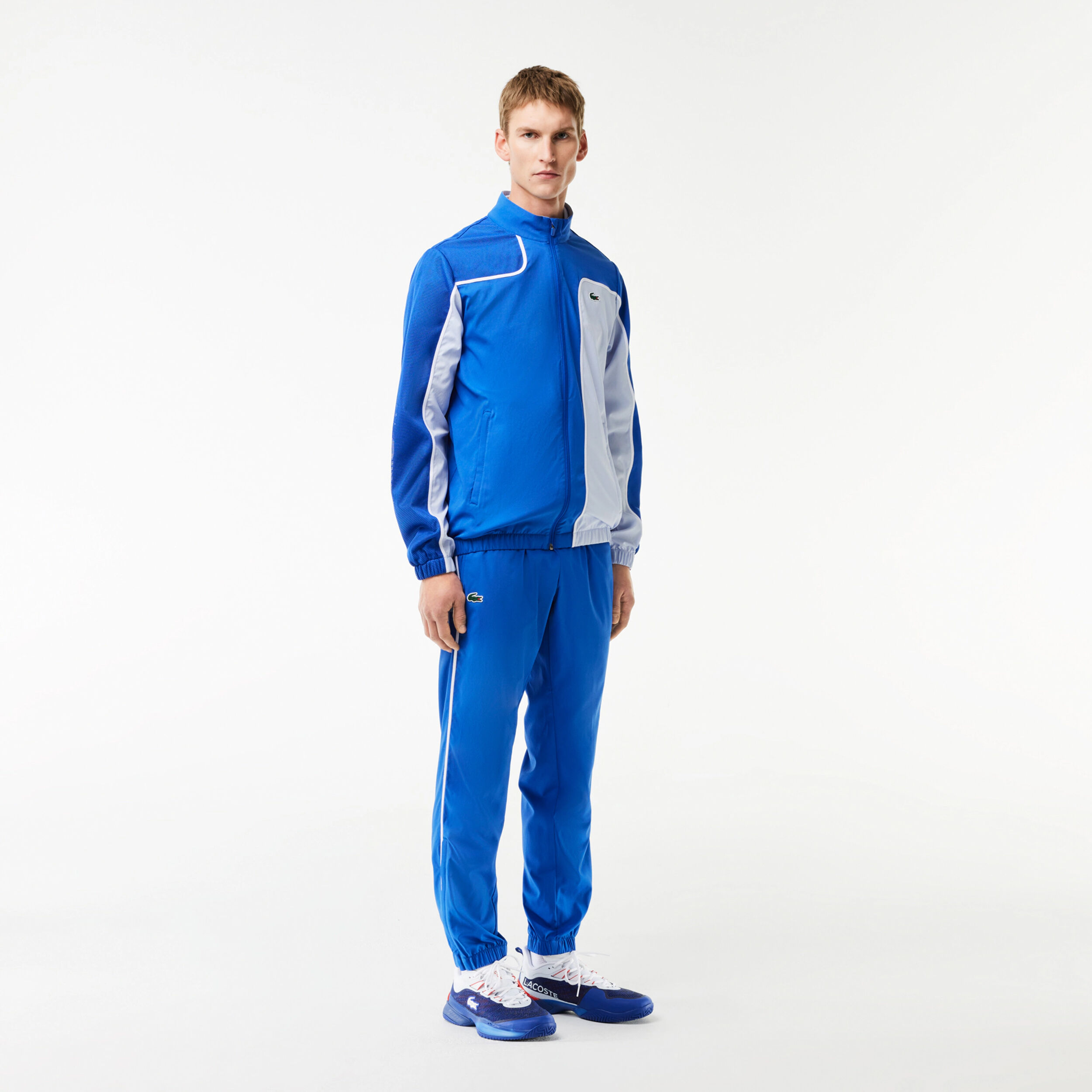 Lacoste Tennis Overall Colourblock Survêtement Hommes - Bleu , Blanc