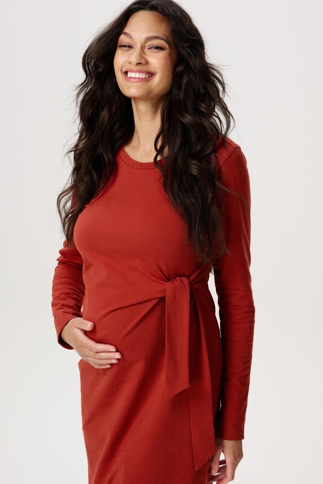 Noppies Maternity Jurk Sievi - Red Ochre