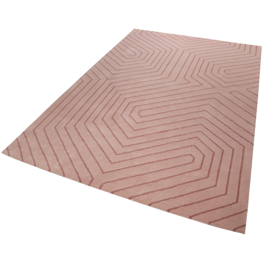 Esprit Kurzflorteppich Raban rosé