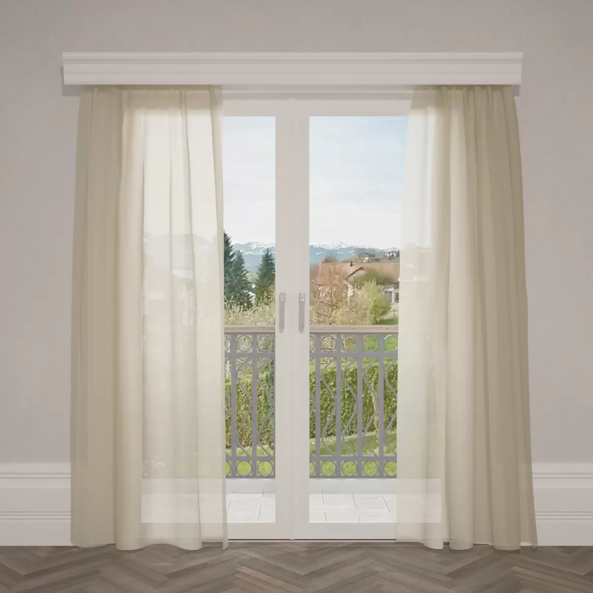 Tagvorhang Voile Gold