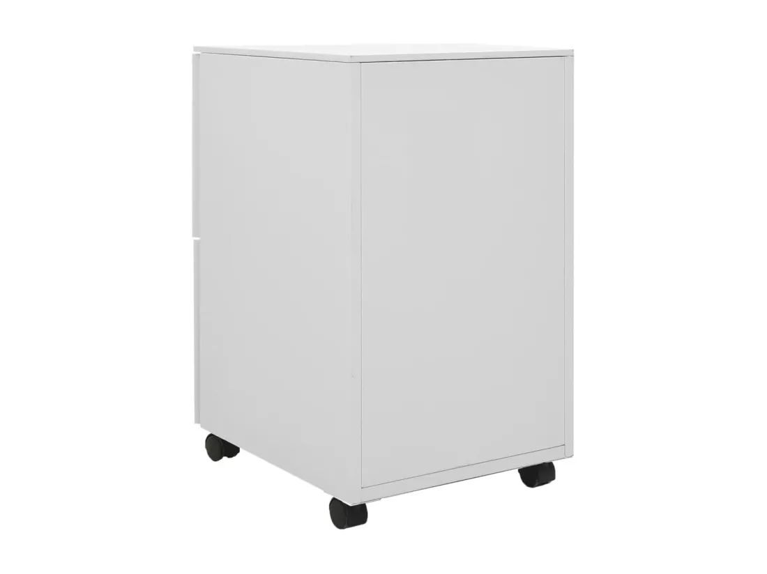 Classeur mobile Gris clair 39x45x67 cm Acier