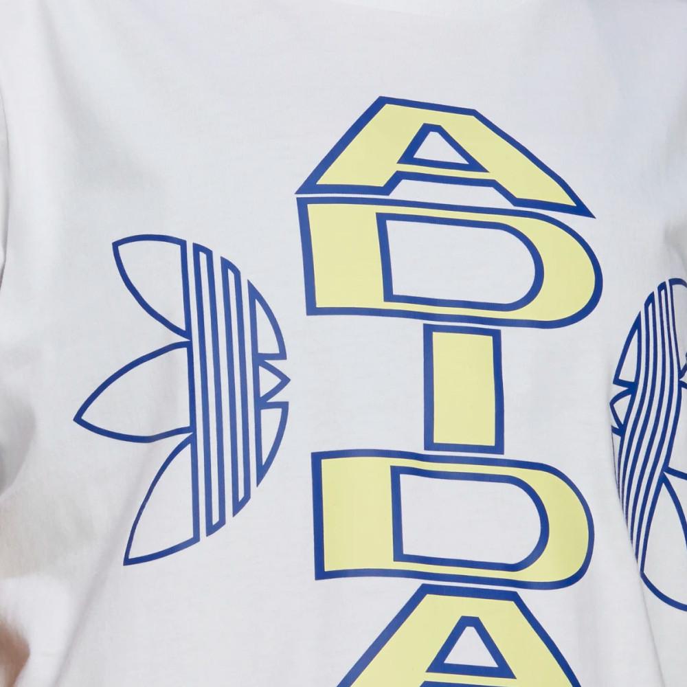 Adidas T-shirt Blanc Femme Adidas Collegiate