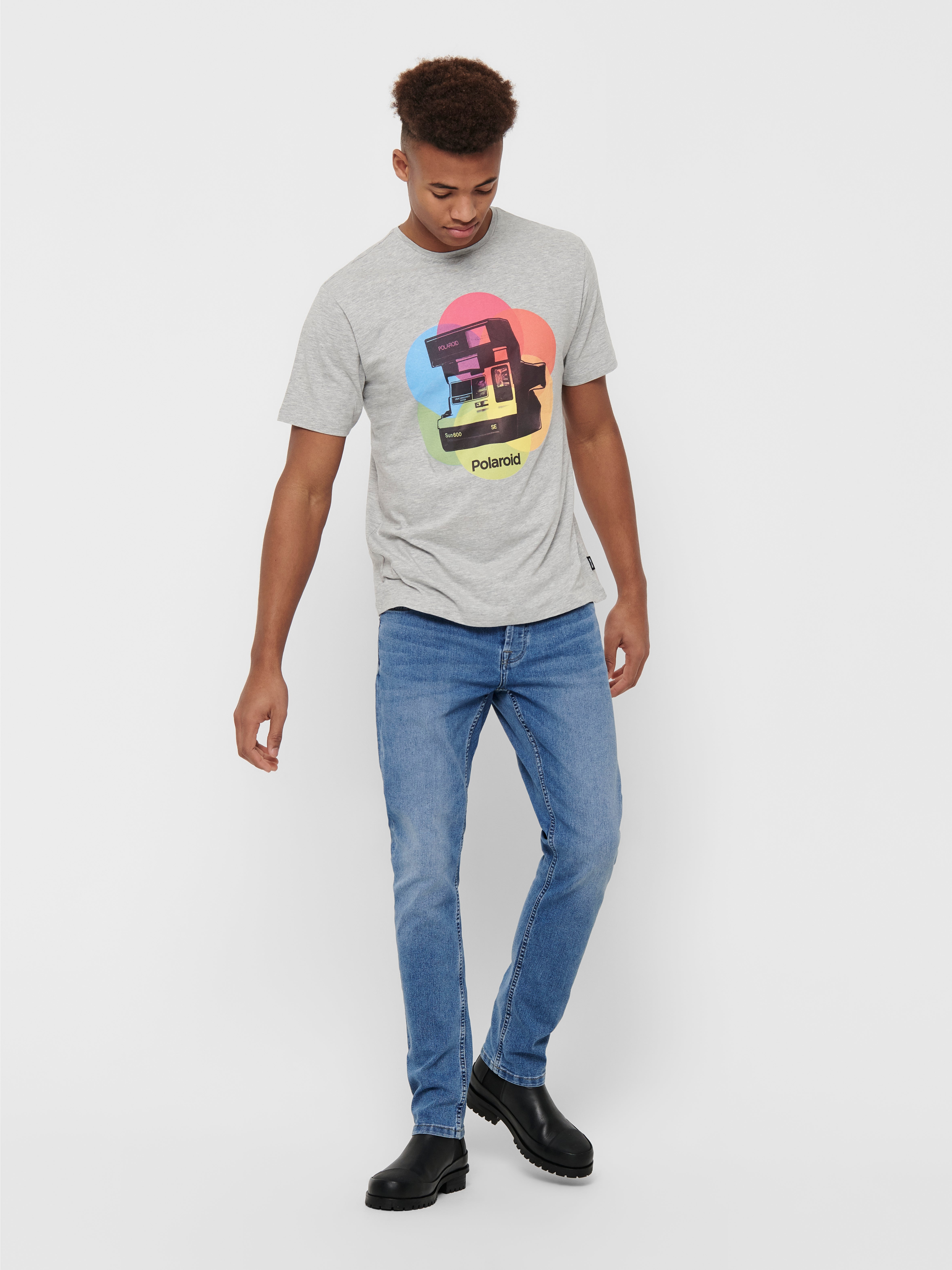 ONSLOOM Mittlere Taille Slim Fit Jeans Blue Denim