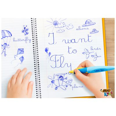 BIC Kids - Stylo à bille d'apprentissage - corps bleu