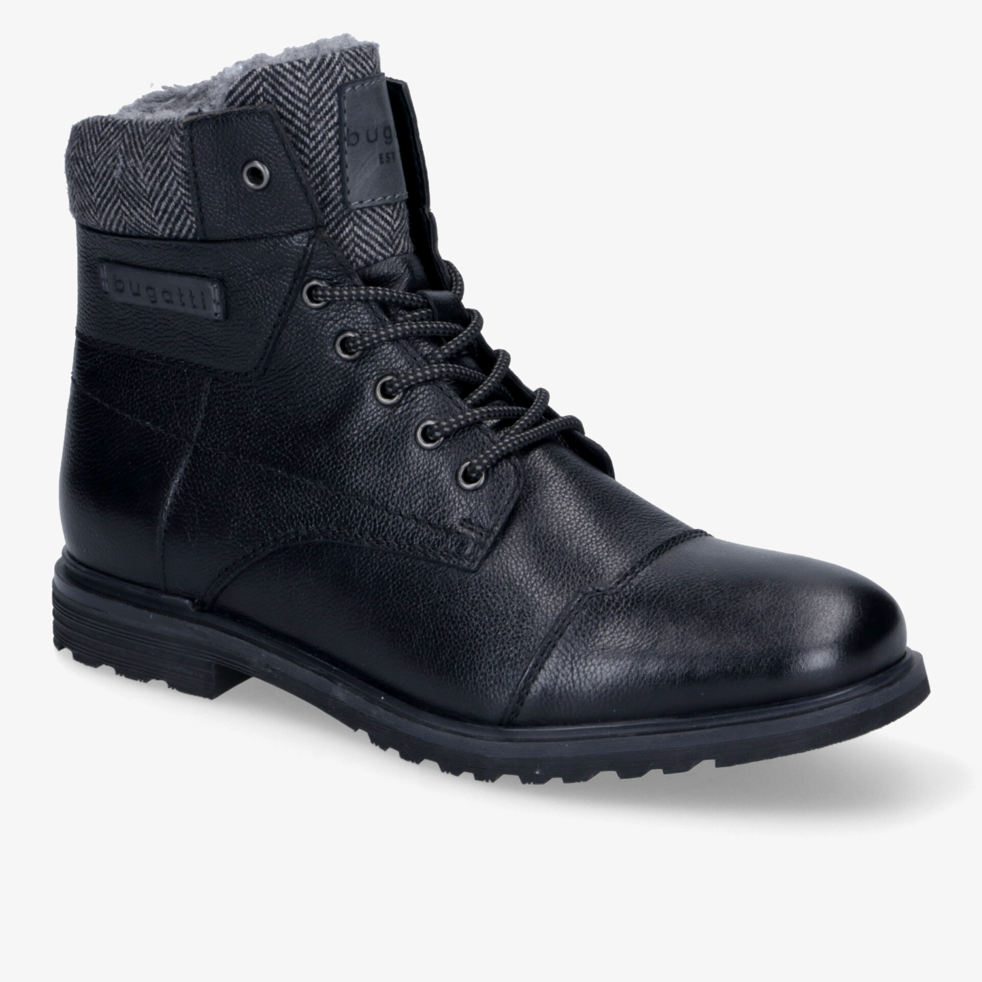 bugatti Herren Stiefel schwarz