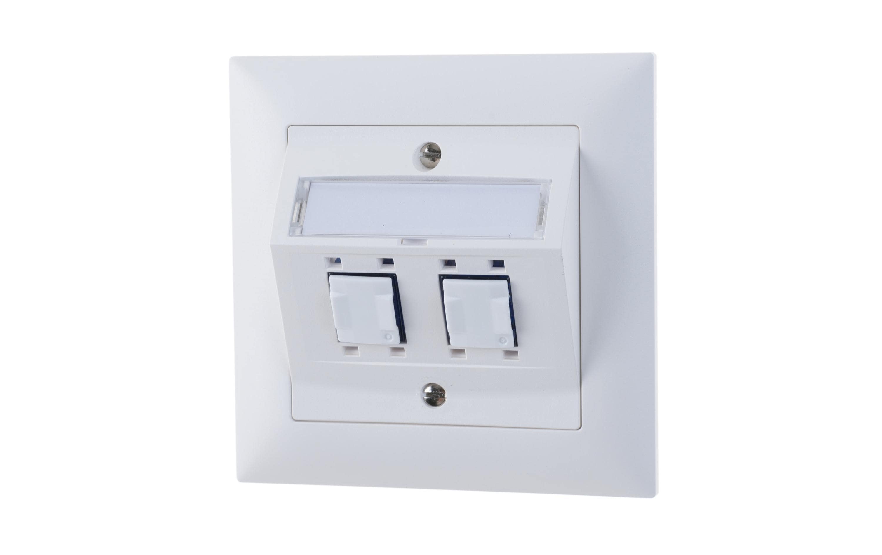 Netzwerkdose UP 2x RJ45 Kat. 6 ungeschirmtNetzwerkdose,