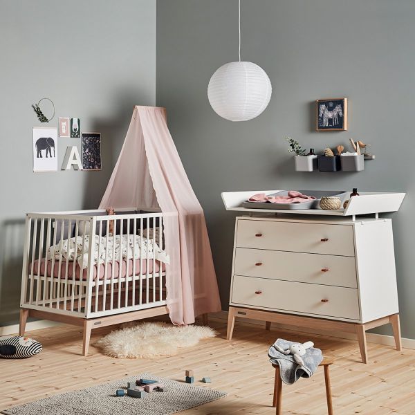 Leander Luna Commode White / Oak