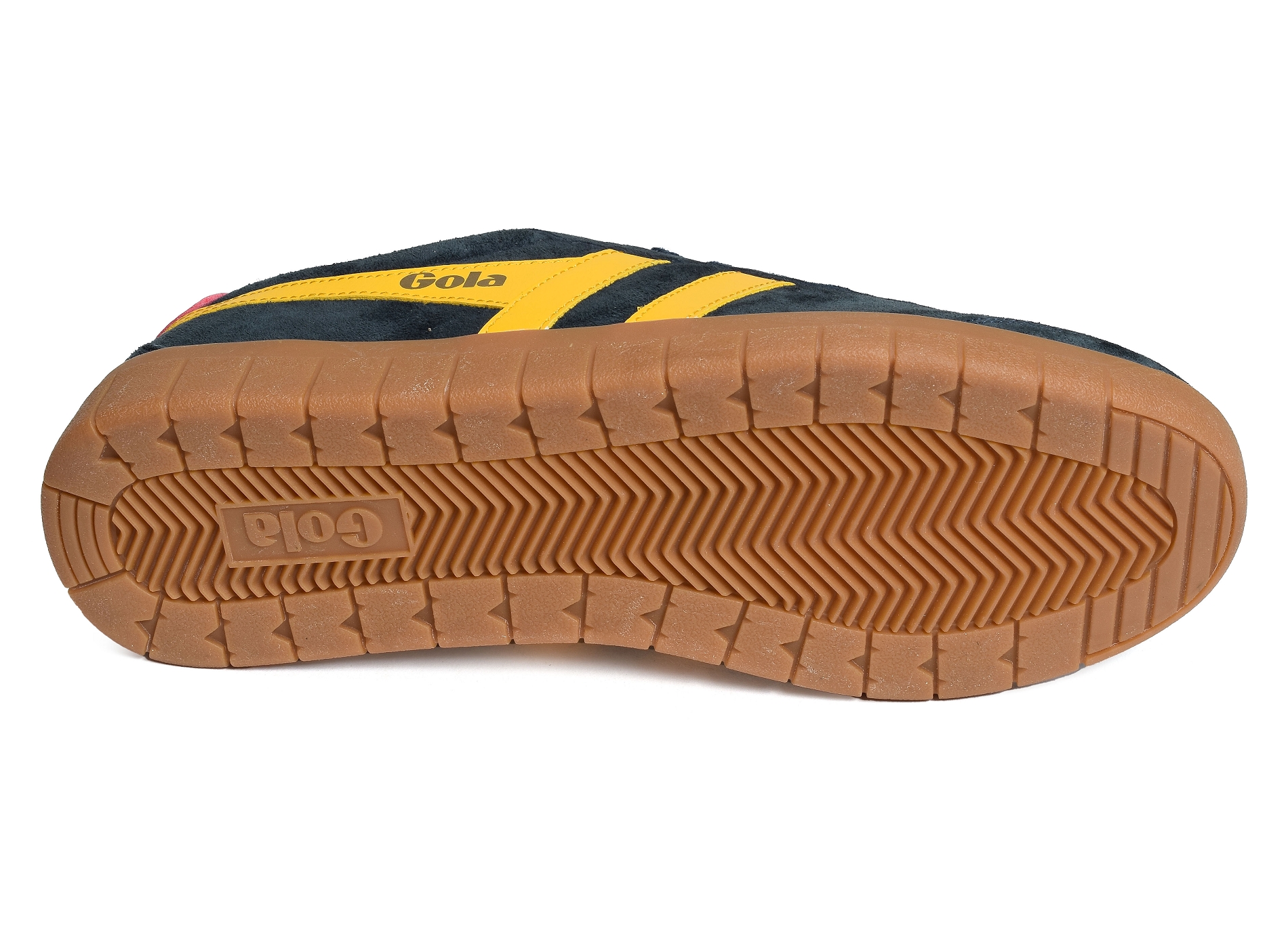 Hurricane suede trainers marine jaune