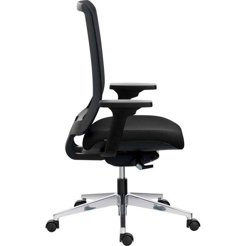 Chaise de bureau IMAX dossier maille - avec ou sans accoudoirs - Mécanisme Synchrone - Pieds aluminium