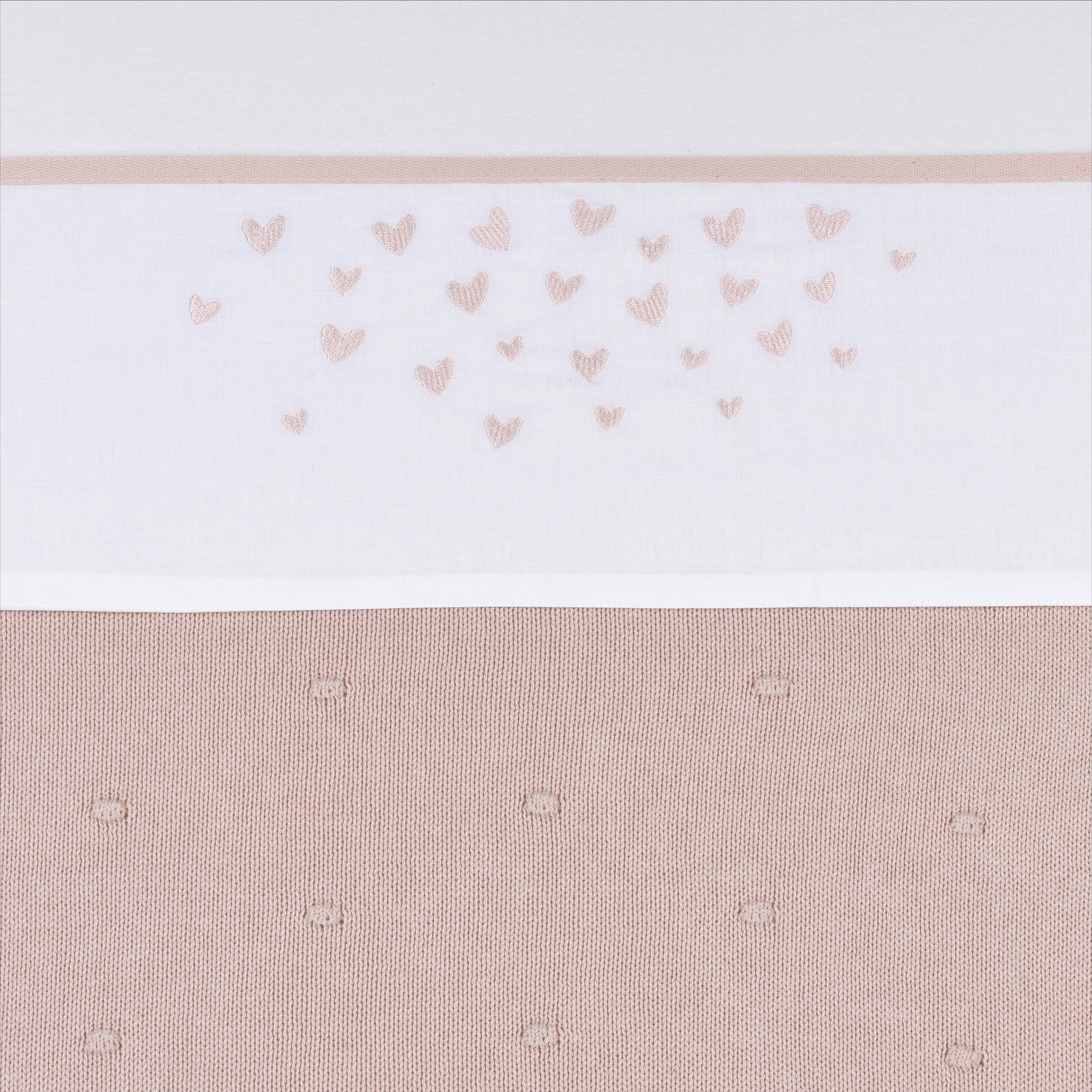 Meyco baby ledikantlaken Hearts soft pink