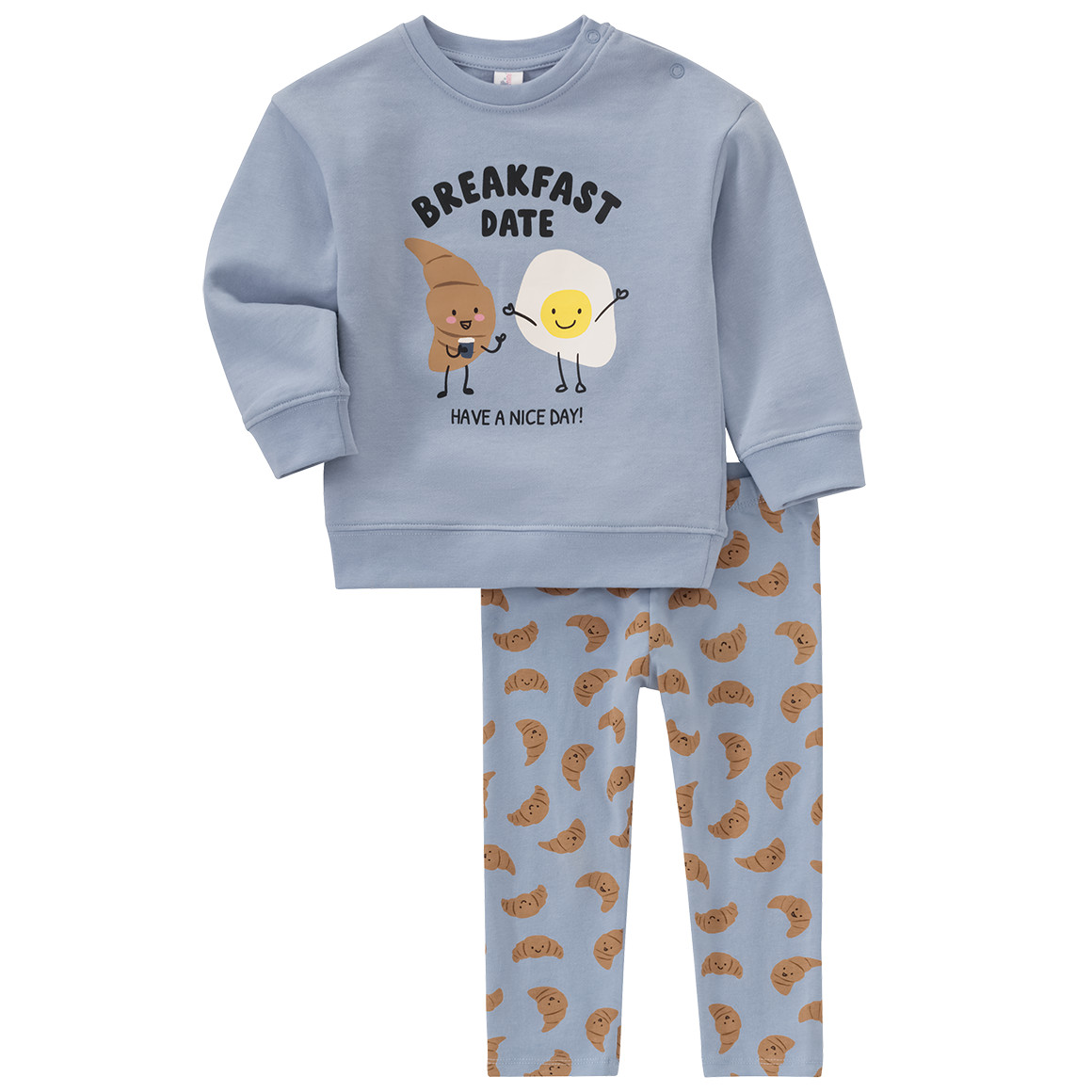 Topomini Baby Sweatshirt und Leggings im Set hellblau
