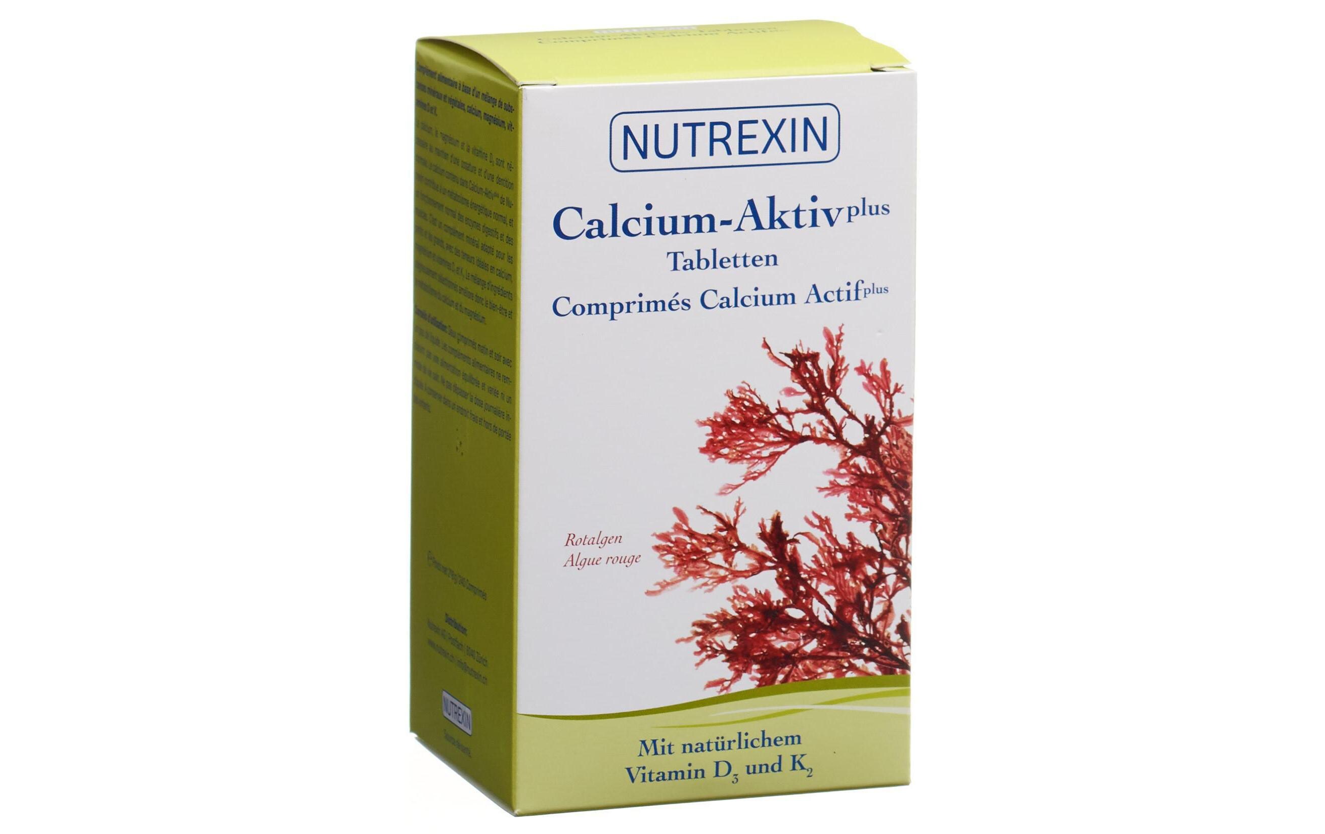 Calcium-Aktiv 240 TablettenVegane Nahrungsergänzung Kapseln