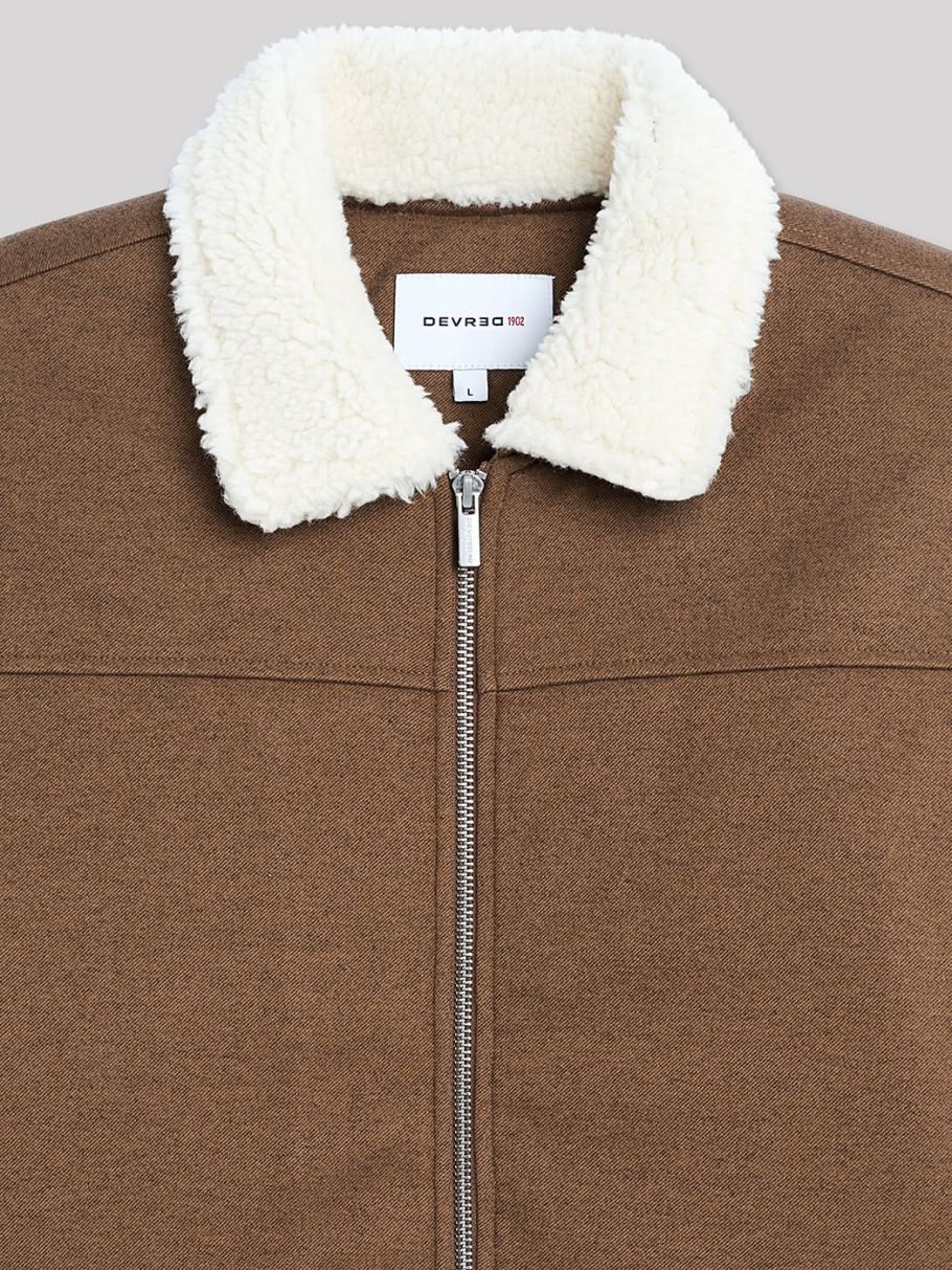 Blouson col sherpa uni