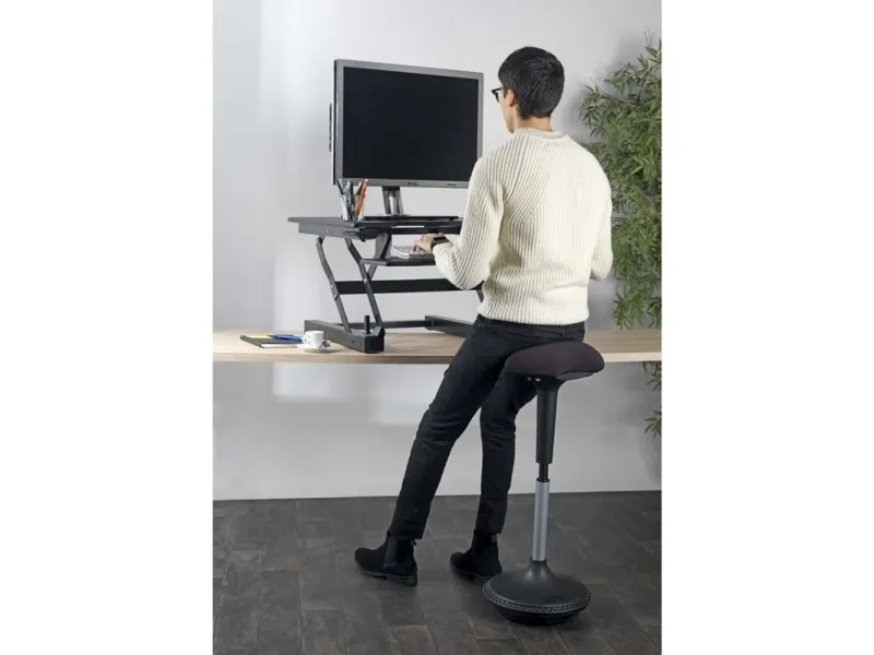 Kontorstol Unilux MOOVE sort - ergonomisk ståstol
