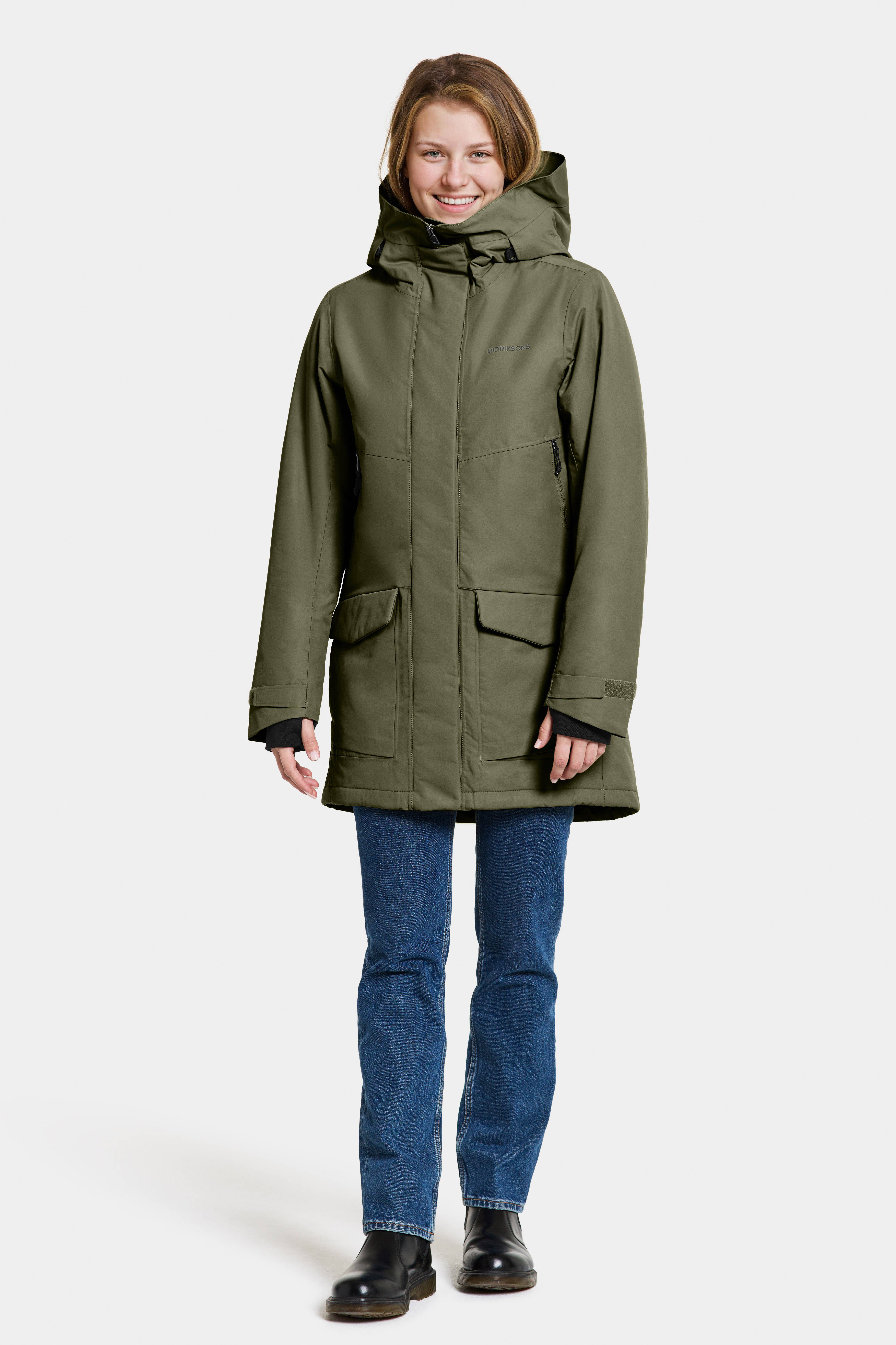 Didriksons outdoor jas Frida groen