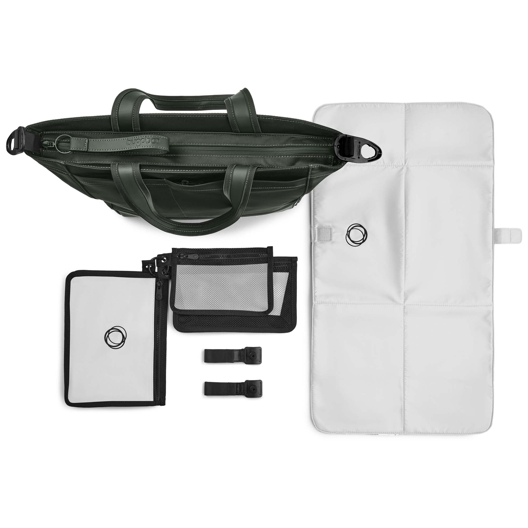 Bugaboo changing bag Noir Limited Edition Black Moonlight Midnight Green - luier