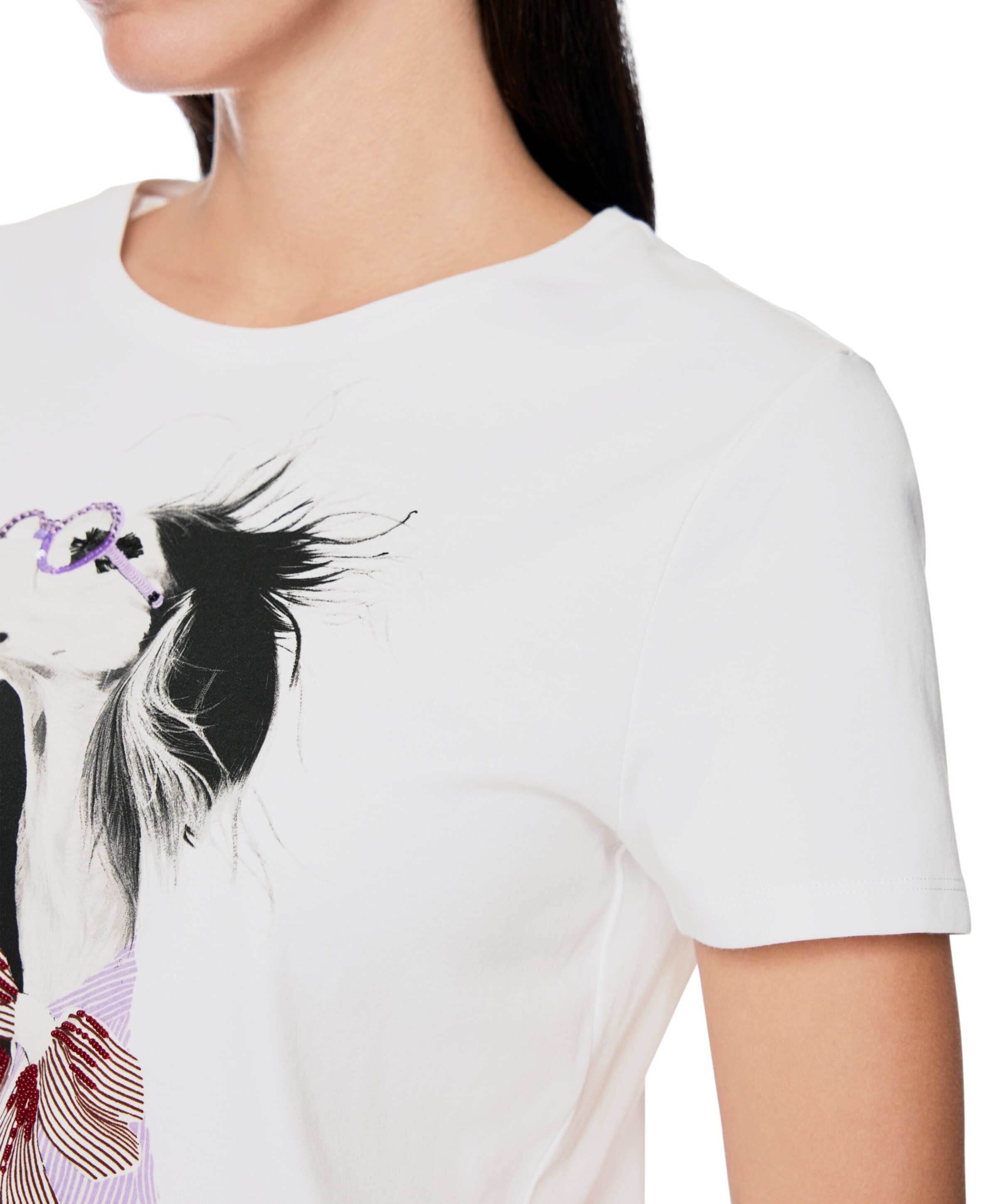 Marc Cain Dames T-shirt wit