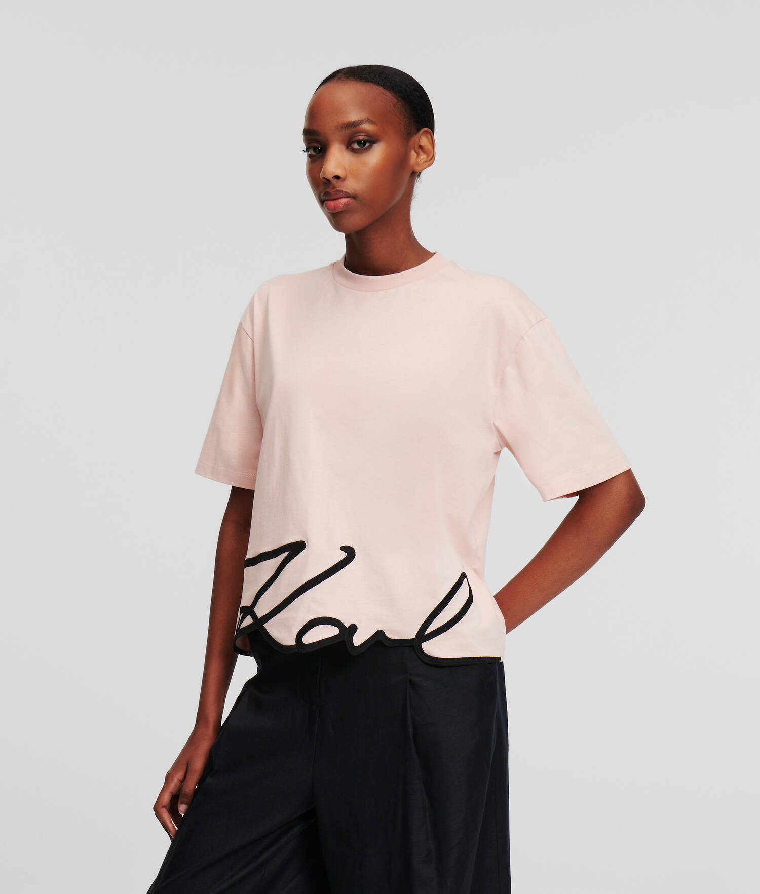 T-SHIRT OURLET KARL SIGNATURE
