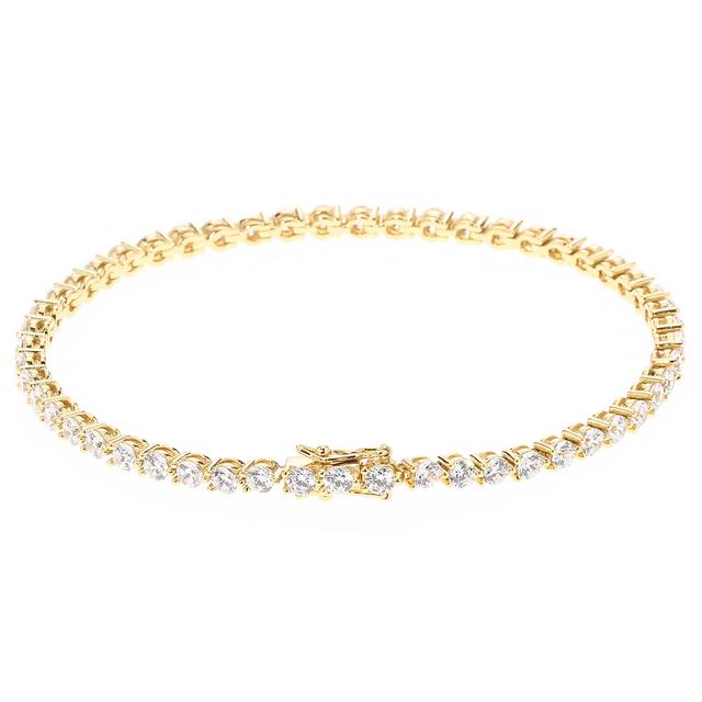 Tennis-Armband, 52 Zirkonia, Silber 925 poliert