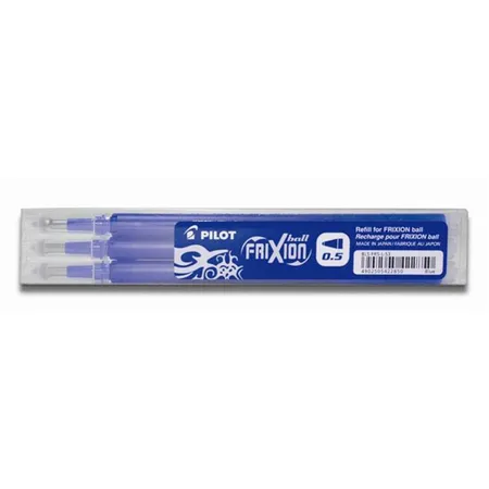 Pilot Tintenroller Set FriXion Ball Ersatzmine 0,5mm Blau 3 Stück