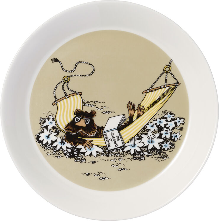 Moomin Arabia Mumi Tallerken 19 cm Bisamrotte Beige Beige