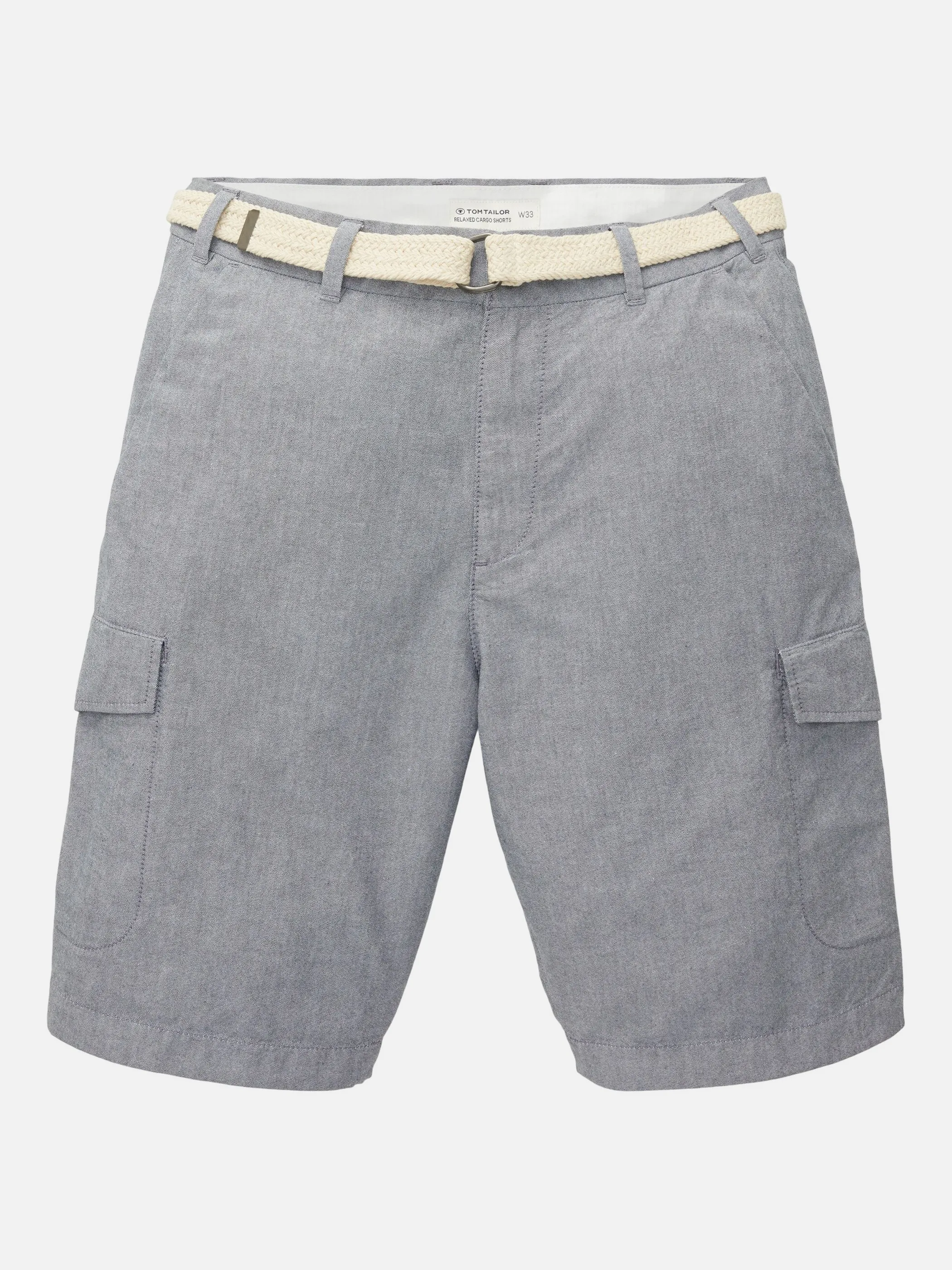 Herren Cargoshorts mit Flechtgürtel