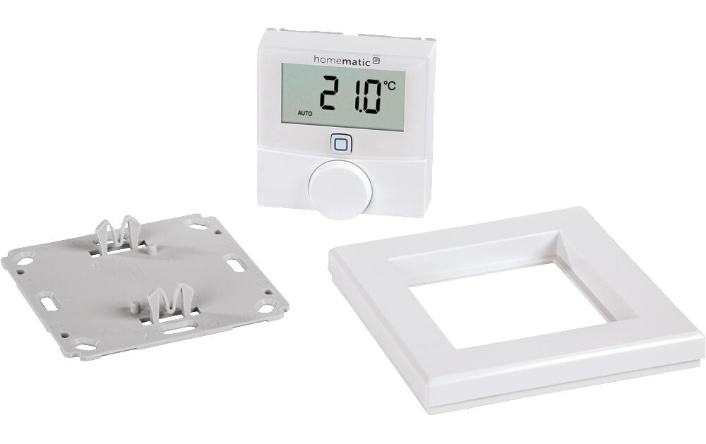 Smart Home Funk-Wandthermostat mit LuftfeuchtigkeitssensorAls Zentrale für die Raumlösung oder als Bedienelement