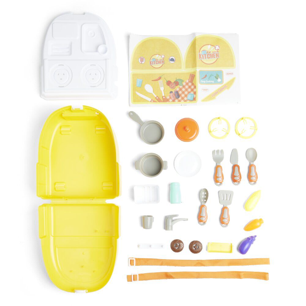 Sac à dos jouet enfant cuisinier 23 pièces