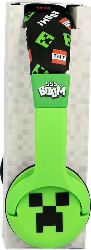 Minecraft - kinderkoptelefoon - volumebegrenzing - verstelbaar - comfortabel (groen)
