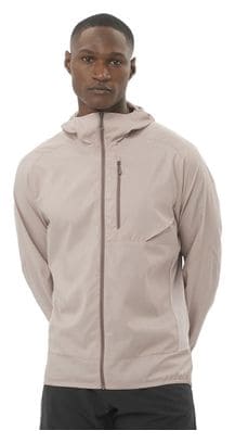 Veste coupe-vent Salomon Bonatti Cross Wind Beige Homme