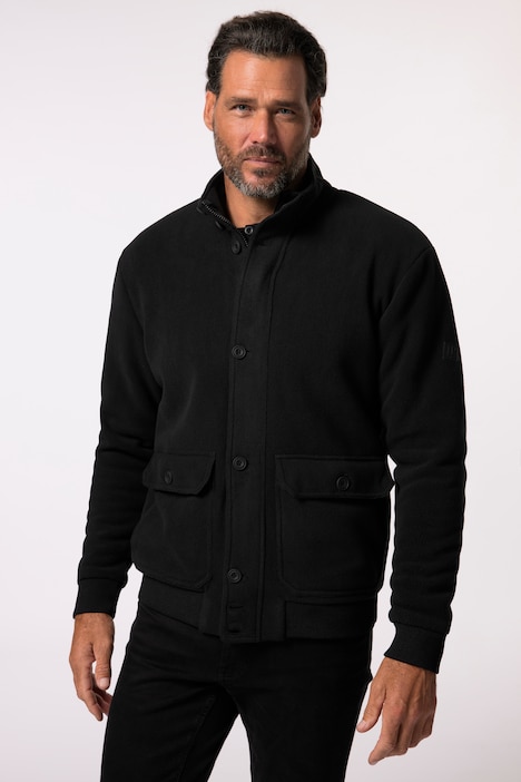 JP 1880 Fleeceblouson, Teddyfutter, Stehkragen, Doppeltaschen, bis 8 XL